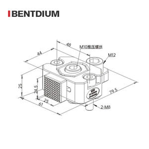 Haute qualité meilleur prix <span class=keywords><strong>M10</strong></span> fort OK étau Mini serrage mini cnc fraiseuse pièces étau de serrage - Product Image 2