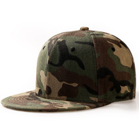 Casquette Snapback Camouflage 6 Panneaux Vierge Personnalisable de Qualité Supérieure, Vente en Gros Usine, Idéale pour la Broderie
