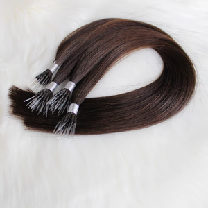 Jasmine Beauty Premium Quality Plastic Nano Tip Human Hair Extensions Virgin Keratin Plastic Nano Tip Straight Hair Extensions - Product Image 3