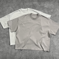 T-shirt Homme YOUMI Personnalisé avec Logo, 275 g/m², 100 % Coton Noir, Col Rond, Manches Courtes, Coupe Boxy Courte, Qualité Supérieure, Uni, Oversize