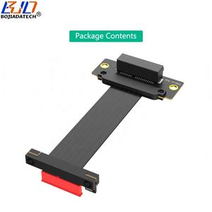 2026 Produk Baru Dual 90 Derajat PCI-E 5.0 1X Slot ke PCIe X1 Adaptor Kartu Kabel Ekstensi 16Gbps 0.1M 10CM - Product Image 6