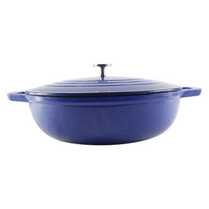 Nouveau design avancé ensemble de cuisson pré-assaisonné émail fonte four hollandais <span class=keywords><strong>creuset</strong></span> batterie de cuisine en fonte - Product Image 2