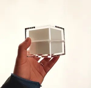 Кубическая акриловая квадратная баночка для крема, 1 унция, контейнер для эликсира, 50 мл, баночки для кубиков льда, питательная маска для лица, увлажняющий крем