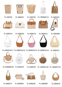 Rơm tự nhiên thời trang mùa hè bãi biển giấy Crochet Túi tối giản rộng rãi Mở thiết kế Tote cho phụ nữ - Product Image 3