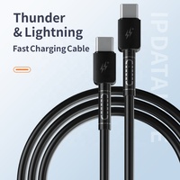 Connecteurs IP 15 A5-CC Câble de données USB intelligent PD 65W Charge rapide Type C Type C 1M Câble de téléphone portable en PVC Cuivre pur