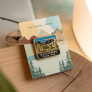Hersteller Großhandel Maßgefertigte Hochwertige Metall-Emaille-Pins Nationalpark-Pins - Product Image 3