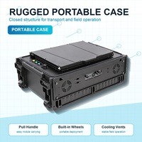 Station de Contrôle au Sol Industrielle Portable et Robuste AMTIPC pour UAV, Intel I7-12800H, 32 Go de RAM, SSD 1 To, Routeur 5G Intégré, Haute Performance