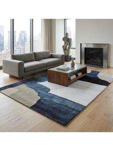 Tapis en laine fait main tufté à la main, tapis décoratif moderne avec motifs uniques et texture douce pour salon et chambre à coucher - Product Image 6