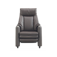 Chaise de bureau exécutive moderne modulaire avec hauteur réglable, en cuir véritable, confortable pour le bureau à domicile