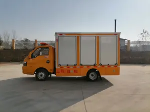 Dongfeng chassi Mini veículo de resgate de emergência municipal à venda com 4 bombas e conjunto gerador de 100KW