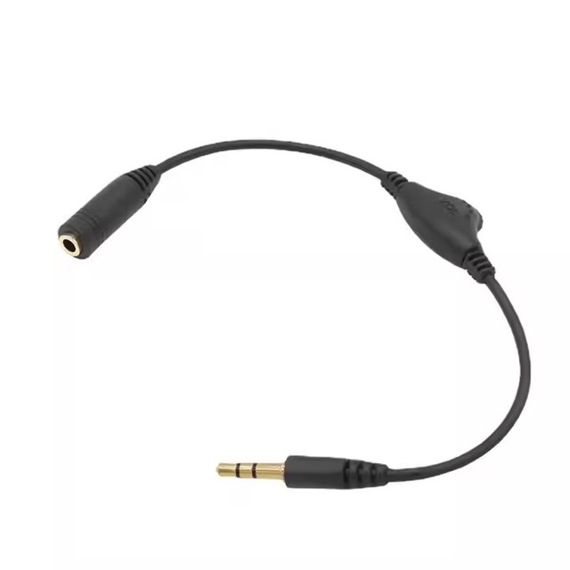 DIHAO 3.5mm Jack AUX Male to Female Adapter Extension Cable Audio Stereo Cable with Volume Control Headphone Cable