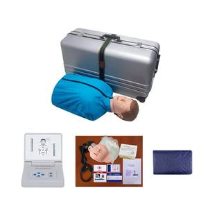 Maniquí de Entrenamiento de Primeros Auxilios y RCP de Medio Cuerpo, con Luces Electrónicas Anatómicas Avanzadas de PVC, Color Azul - Product Image 2