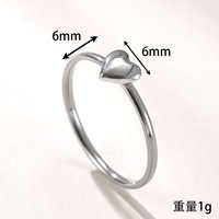 Nieuwe roestvrijstalen ring sieraden kleurafstemmende liefdesring herdenkingsgeschenk paarring voor Valentijnsdag Moederdag