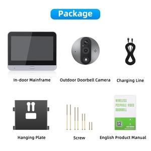 Sonnette Intelligente Tuya TNTX avec Caméra WiFi 2.4G 3MP pour Porte d'Entrée, Interphone Audio Bidirectionnel <span class=keywords><strong>et</strong></span> Vision Nocturne - Product Image 6