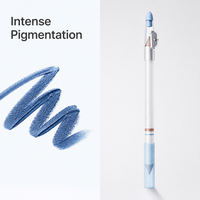 Crayon Eyeliner Imperméable Longue Tenue avec Taille-Crayon Intégré, Anti-Bavures Toute la Journée, Résiste à l'Eau, à la Transpiration et à l'Humidité