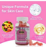 Gummies Sous Marque Blancheur Gluta Collagène Amincissant Vitamine C Croissance Capillaire Élimine Taches Foncées Éclaircissant Peau