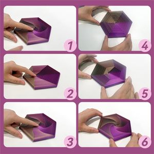 Anti-Anxiety Custom 3D Printed Eco-Friendly Plastic Fidget Hexagon Infinity Cube Stress Relief Desk Toy for Boys & Girls - Product Image 3