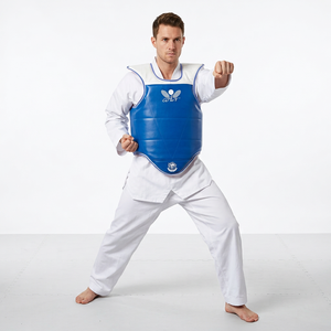 Protection corporelle robuste pour arts martiaux - Bouclier de poitrine réversible Taekwondo Karaté avec protection dorsale - Product Image 1