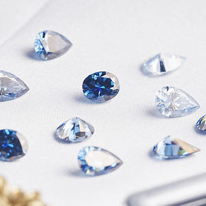 SICGEM Moissanitas Sueltas Creadas en Laboratorio, Corte Ovalado VVS, Azul Oscuro, con Efecto de Color/Fuego, Pasa Prueba de Diamante, Peso de Gema de 1ct, Certificación de Terceros - Product Image 6