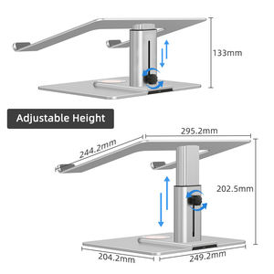 <span class=keywords><strong>Support</strong></span> de bureau en métal pour ordinateur <span class=keywords><strong>portable</strong></span> avec chargeur sans fil <span class=keywords><strong>support</strong></span> de <span class=keywords><strong>support</strong></span> réglable en aluminium pour ordinateur <span class=keywords><strong>portable</strong></span> - Product Image 2