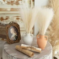 Dekorasi Pampas Buatan Kecil 55cm, Arreglo De Césped Pampas, Buket Centerpiece Pernikahan Buatan