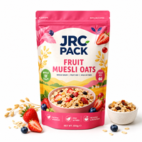 Sachet Doypack Personnalisé Imprimé pour Biscuits, Snacks, Bonbons, Céréales et Granola, en Plastique Scellé avec Fermeture Zip