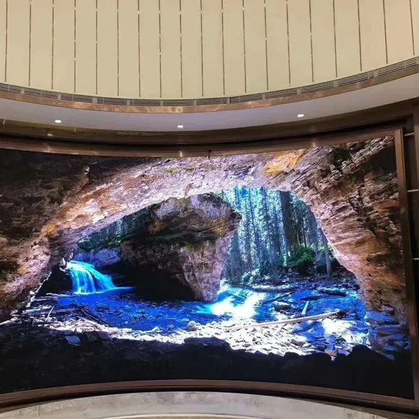 High quality LED screen video wall P3.91 High definition flexible round curved arc indoor outdoor LED Screen Display