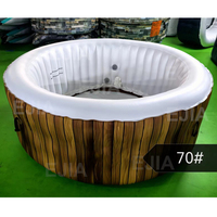 Bain à remous gonflable portable haut de gamme pour athlètes, mini spa extérieur à installation rapide pour adultes