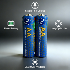 Bateria Recarregável OEM de Fábrica <span class=keywords><strong>AA</strong></span> AAA com Tecnologia Líquida, 1000 Ciclos, Cátodo LiNiMnCoO2, Longa Vida Útil, Suporte para Marca Personalizada - Product Image 5