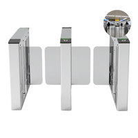 Barrera Giratoria de Registro de Visitantes, Puerta Rápida, Torniquete IP65 Impermeable de Acero Inoxidable 304 para Control de Acceso Peatonal