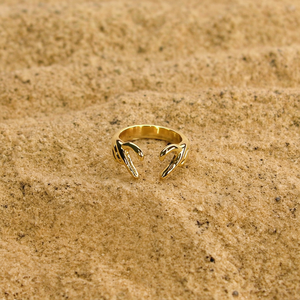 Fashion <b>Rings</b> PVD Gold Plated 316L Stainless Steel Sustainable Resistant Design - Product Image 3