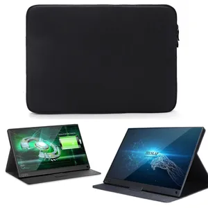 Sac de transport pour moniteur portable <span class=keywords><strong>ZEUSLAP</strong></span> 16 pouces, housse en toile imperméable floquée, pochette anti-chute avec fermeture éclair - Product Image 1