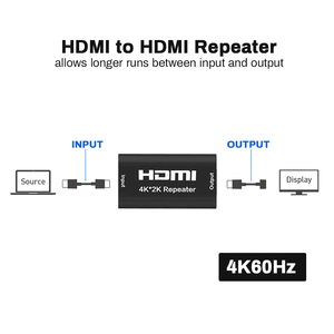 Nhà máy OEM Mini 8k60 4K60 <span class=keywords><strong>HDMI</strong></span> Coupler <span class=keywords><strong>3D</strong></span> Extender <span class=keywords><strong>HDMI</strong></span> Booster khuếch đại tín hiệu 8K 4K <span class=keywords><strong>HDMI</strong></span> <span class=keywords><strong>Repeater</strong></span> tăng lên đến 40m - Product Image 4