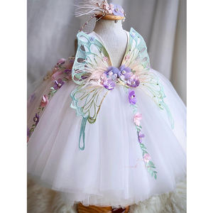 लोकप्रिय कस्टम मेड वेडिंग एपलिक फीटी, राजकुमारी सस्ते बच्चों ने फूलों की लड़कियों के कपड़े पहने - Product Image 6