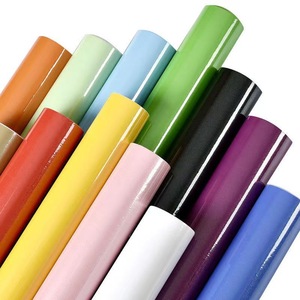 Papel tapiz de PVC autoadhesivo, pegatinas de pared impermeables de Color sólido para renovación de muebles y gabinetes, uso doméstico - Product Image 1