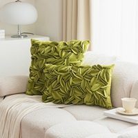 Nouvelle conception de coussin décoratif imprimé en 3D avec des fleurs, en velours de haute qualité, avec des pétales vifs, pour la maison, l'hôtel, décoration