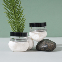 Pot recyclable transparent en PS 5g à visser, facile à transporter, pour poudre libre, sérum, lotion ou crème contour des yeux – Gamme mi-haut de gamme
