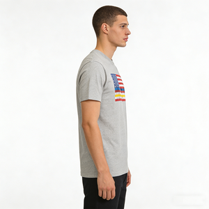 T-shirt décontracté pour homme American Summer 160 g/m² avec logo sérigraphié pour la vie quotidienne – Vente en gros - Product Image 3