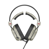 Mikrofon penghilang kebisingan ENC, Headset logam isolasi suara earbud Gaming kabel USB 53mm 7.1 Omnidirectional