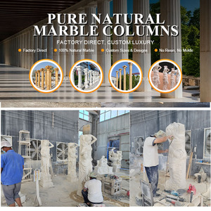 Columnas de Mármol MILY con Diseño Romano Europeo Personalizado para Decoración de Exteriores de Casas, Villas y Hoteles - Product Image 3