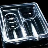Boîte d'emballage plastique OEM avec insert intérieur pour flacons en verre et bouteilles de poudre lyophilisée, 2 cavités, 3ml+10ml, pour poudre lyophilisée et flacons.