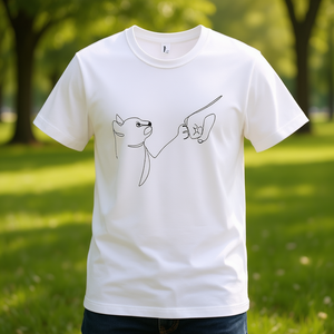 Paw Five By Explicitdesign T-shirt bianca unisex per adulti taglia piccola media grande extra large - Product Image 3