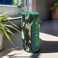 Alta calidad TG428 TG buena venta 10W inalámbrico RGB Bluetooth USB Mini REPRODUCTOR DE Audio de Karaoke portátil caja de batería impermeable