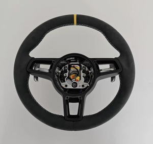 Volante de Alta Calidad Compatible con <span class=keywords><strong>Porsche</strong></span> Panamera Cayenne <span class=keywords><strong>Macan</strong></span> 718 Boxster, Nuevo y Mejorado, Accesorios Interiores para Automóvil - Product Image 2