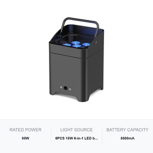 ไฟพาร์เวที 80W 6x18W RGBWA+UV LED Uplight สำหรับงานอีเว้นท์ ปาร์ตี้ ดีเจ - Product Image 5