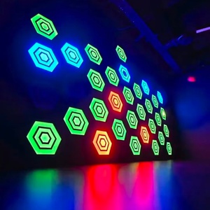 Luz de Pared LED Interactiva para Juegos, Luz de Piso Interactiva para Salas de Juego Interiores con Construcción de Plástico - Product Image 1