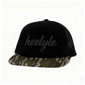 カスタムフィットスナップバック野球帽ユニセックスビッグサイズ巨大帽子湾曲ブリム刺繍ロゴ高品質コットン - Product Image 3