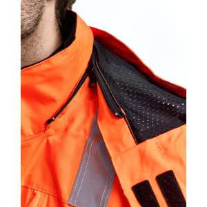 BLAKLADER - 483719775599XS Veste imperméable haute visibilité Rouge/Noir-EAN 7330509374573 HI-VIS WORKWEAR - Product Image 4