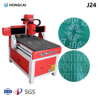 Hongcai petite taille automatique CNC routeur coupe et fraiseuse 6090 bureau pour aluminium, acrylique, strass