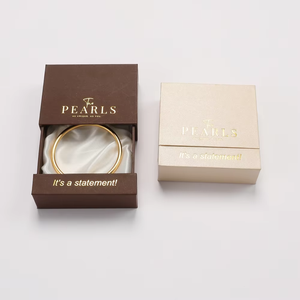 Custom logo Recyclable Slide <b>Gift</b> <b>Box</b> Packing for Jewelry <b>Earring</b> Necklace Bracelet Rings Paper Jewelry Packaging Drawer <b>Box</b> - Product Image 6